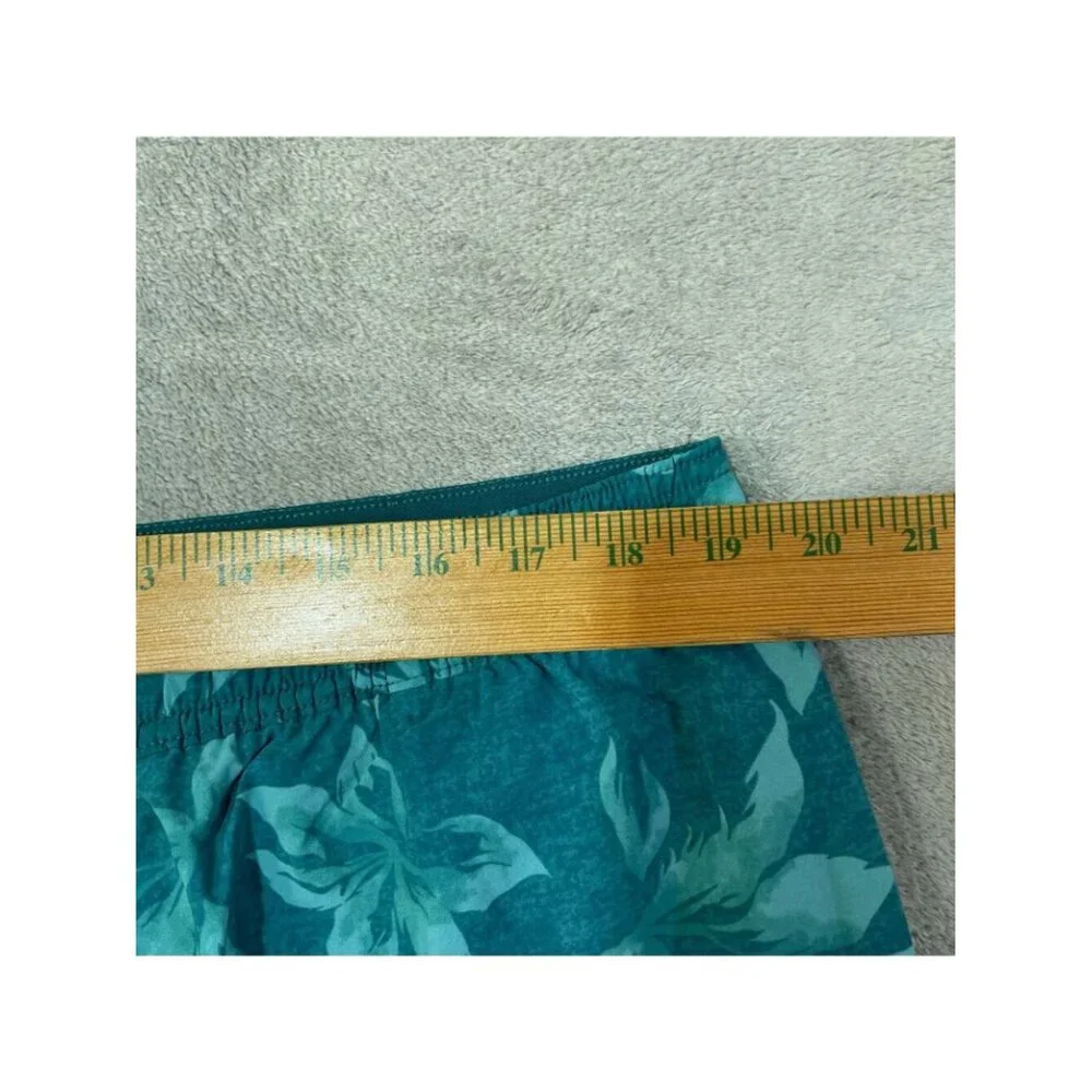 NWT Kirkland Signature Men's XXL Swim Shorts Teal Floral Print